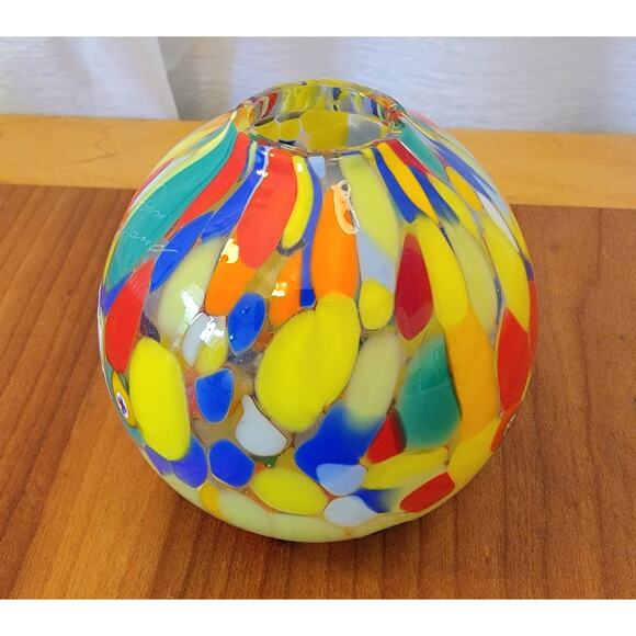 Signed Murano Millefiori Bud Vase – Imperio Rossi – Vetro Artistico #033 –... - Picture 6 of 11
